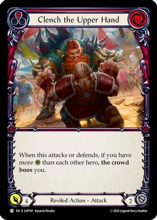Clench the Upper Hand (Red) (SUP101) - Super Slam