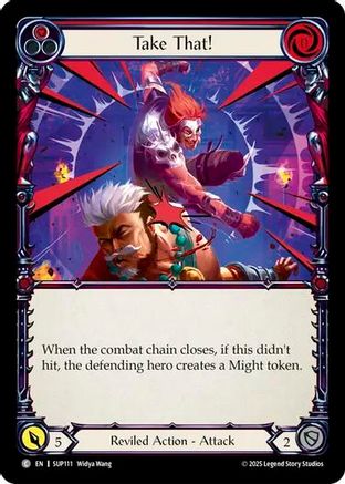 Take That! (Red) (SUP111) - Super Slam Rainbow Foil