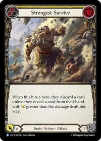 Strongest Survive (Yellow) Rainbow Foil