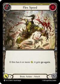 Flex Speed (Yellow) Rainbow Foil
