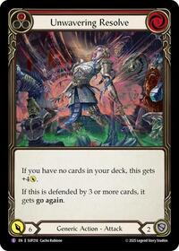 Unwavering Resolve Rainbow Foil