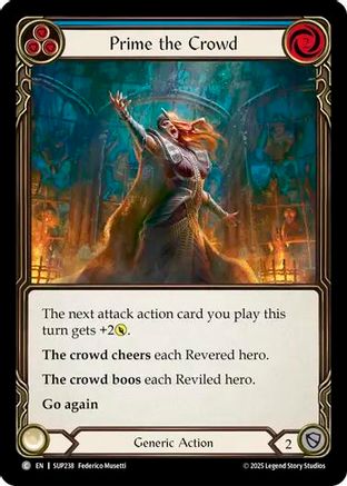 Prime the Crowd (Blue) (SUP238) - Super Slam Rainbow Foil