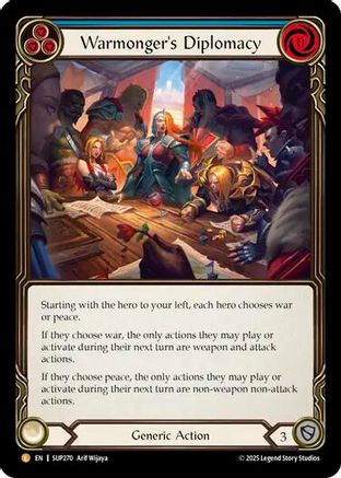 Warmonger's Diplomacy (SUP270) - Super Slam Rainbow Foil