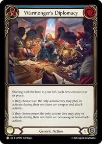 Warmonger's Diplomacy Cold Foil