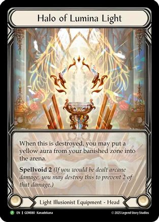 Halo of Lumina Light (GEM080) - GEM Pack 3 Rainbow Foil