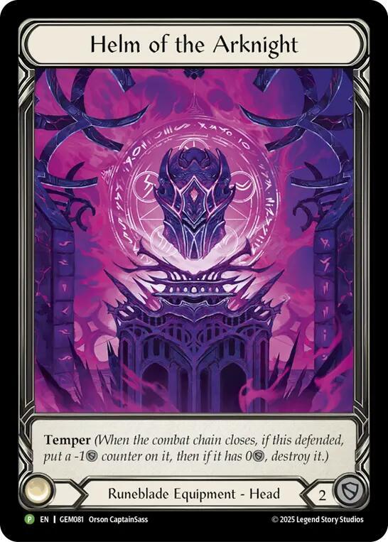 Helm of the Arknight Rainbow Foil