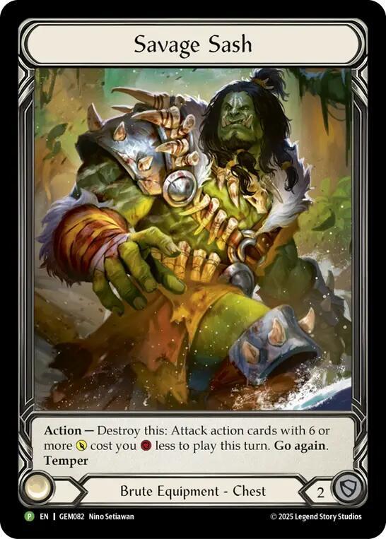 Savage Sash Rainbow Foil