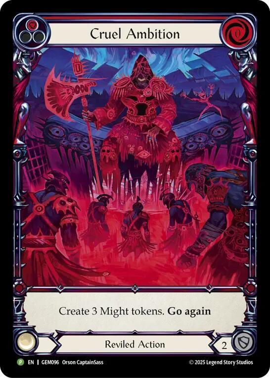 Cruel Ambition Rainbow Foil
