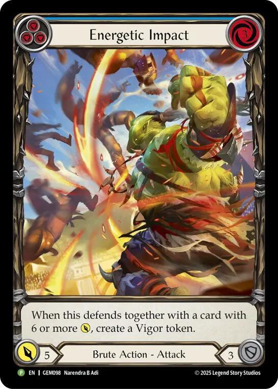 Energetic Impact Rainbow Foil