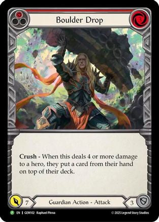 Boulder Drop (GEM102) - GEM Pack 3 Rainbow Foil