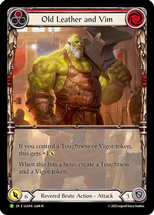 Old Leather and Vim - LGS418 (LGS418) - Flesh and Blood: Promo Cards Cold Foil