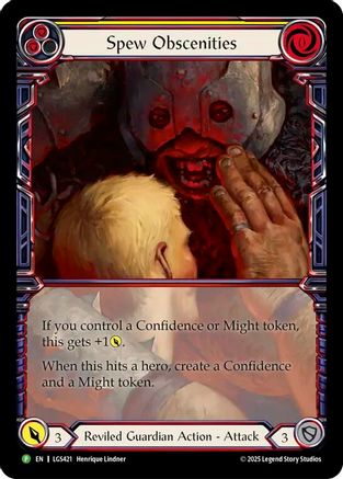 Spew Obscenities - LGS421 (LGS421) - Flesh and Blood: Promo Cards Cold Foil