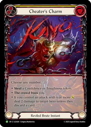 Cheater's Charm - LGS424 (LGS424) - Flesh and Blood: Promo Cards Rainbow Foil