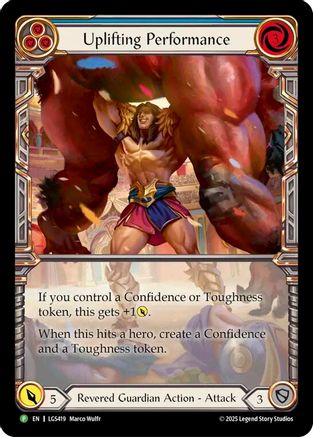 Uplifting Performance - LGS419 (LGS419) - Flesh and Blood: Promo Cards Cold Foil