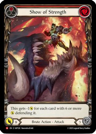 Show of Strength (Extended Art) (SUP128) - Super Slam Cold Foil