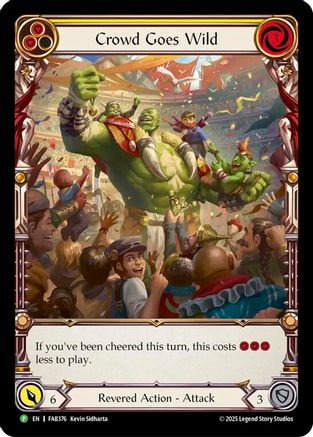 Crowd Goes Wild - FAB376 (FAB376) - Flesh and Blood: Promo Cards Cold Foil