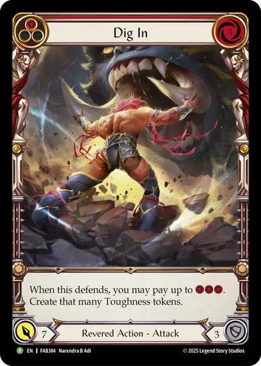 Dig In - FAB384  - RF Promo (Red)