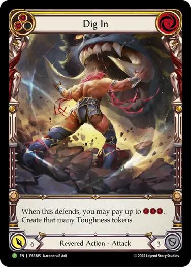 Dig In - FAB385  - RF Promo (Yellow)