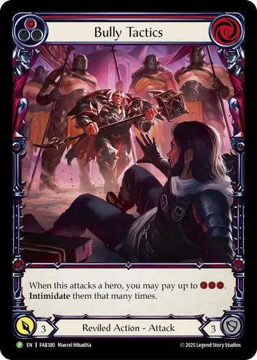 Bully Tactics Cold Foil Promo