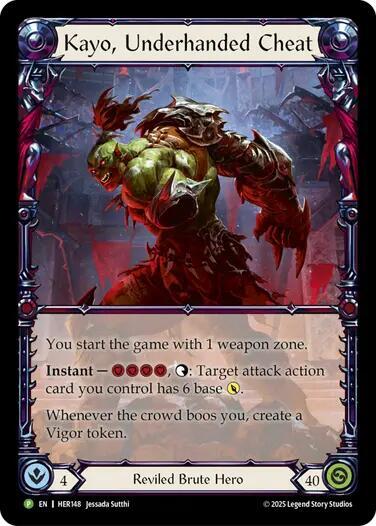 Kayo, Underhanded Cheat Rainbow Foil Promo