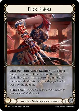 Flick Knives (Extended Art) (SUP244) - Super Slam Rainbow Foil