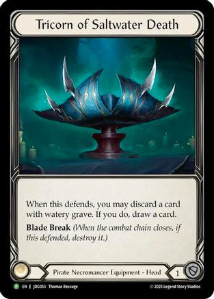 Tricorn of Saltwater Death - JDG053 (JDG053) - Flesh and Blood: Promo Cards Cold Foil