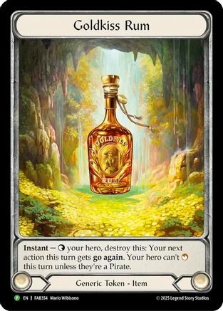 Goldkiss Rum - FAB354 (FAB354) - Flesh and Blood: Promo Cards Cold Foil
