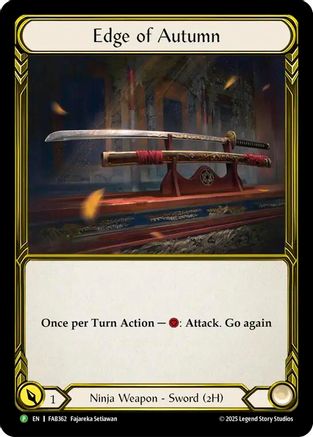 Edge of Autumn (Golden) - FAB362 (ASR002) - Flesh and Blood: Promo Cards Cold Foil