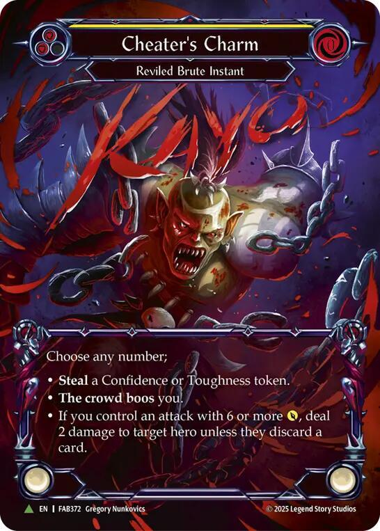 Cheater's Charm Cold Foil Promo