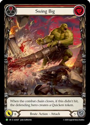 Swing Big - LGS247 (Extended Art) (LGS427) - Flesh and Blood: Promo Cards Rainbow Foil