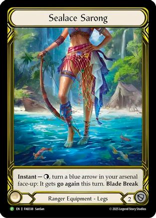 Sealace Sarong (Golden) - FAB338 (FAB338) - Flesh and Blood: Promo Cards Cold Foil