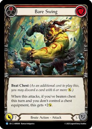 Bare Swing (Red) (ARR009) - Armory Deck: Rhinar