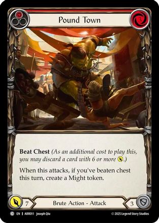 Pound Town (Red) (ARR011) - Armory Deck: Rhinar