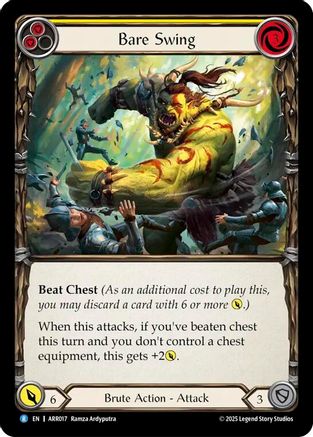 Bare Swing (Yellow) (ARR017) - Armory Deck: Rhinar