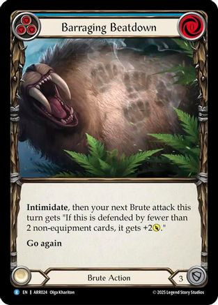 Barraging Beatdown (Blue) (ARR024) - Armory Deck: Rhinar