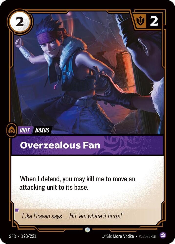 Overzealous Fan Rainbow Foil