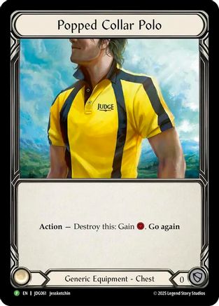 Popped Collar Polo - JDG061 (JDG061) - Flesh and Blood: Promo Cards Cold Foil