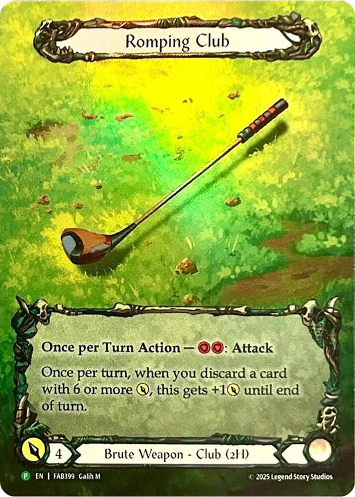 Romping Club Golfing Rainbow Foil Promo
