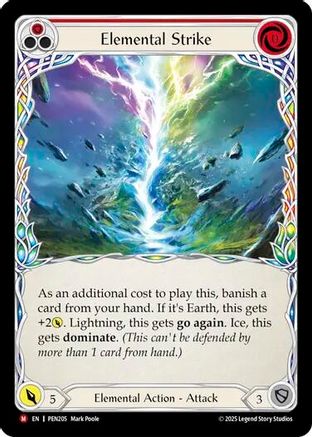 Elemental Strike (PEN205) - Compendium of Rathe Rainbow Foil