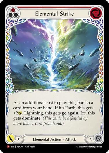 Elemental Strike Rainbow Foil