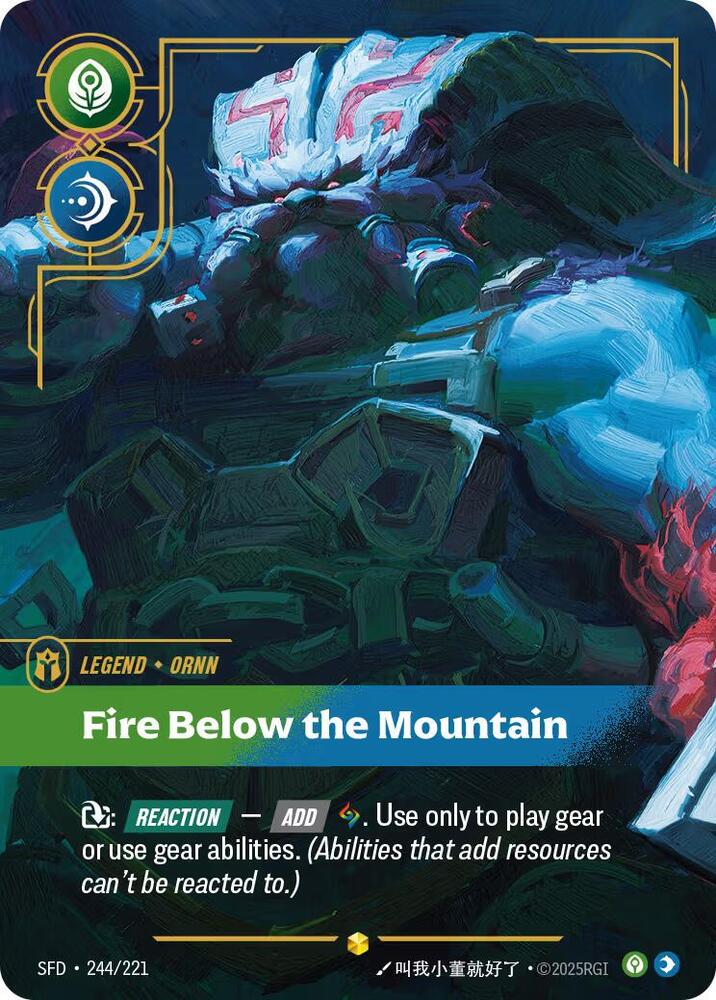 Ornn Fire Below the Mountain Overnumbered