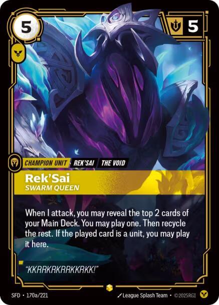 RekSai Swarm Queen Alternate Art