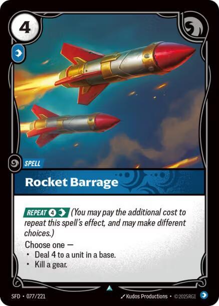 Rocket Barrage Rainbow Foil