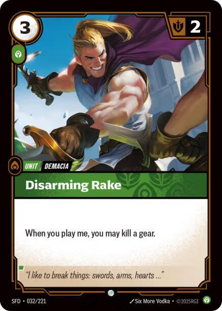 Disarming Rake Rainbow Foil