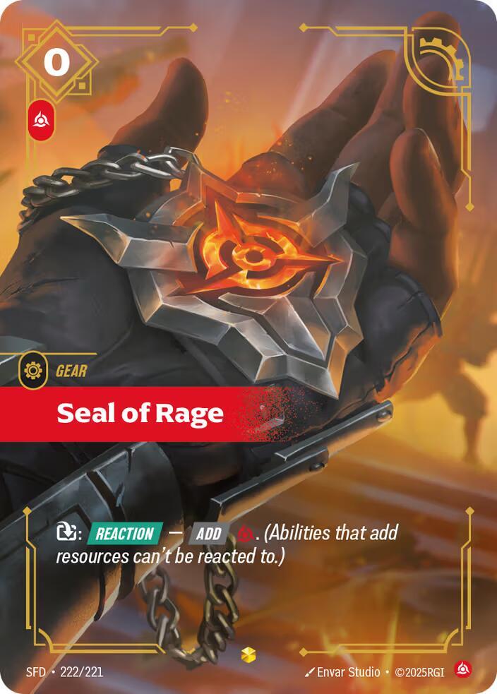 Seal of Rage Overnumbered