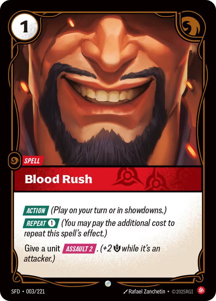 Blood Rush Rainbow Foil