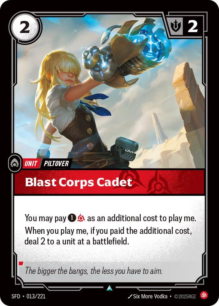 Blast Corps Cadet Rainbow Foil