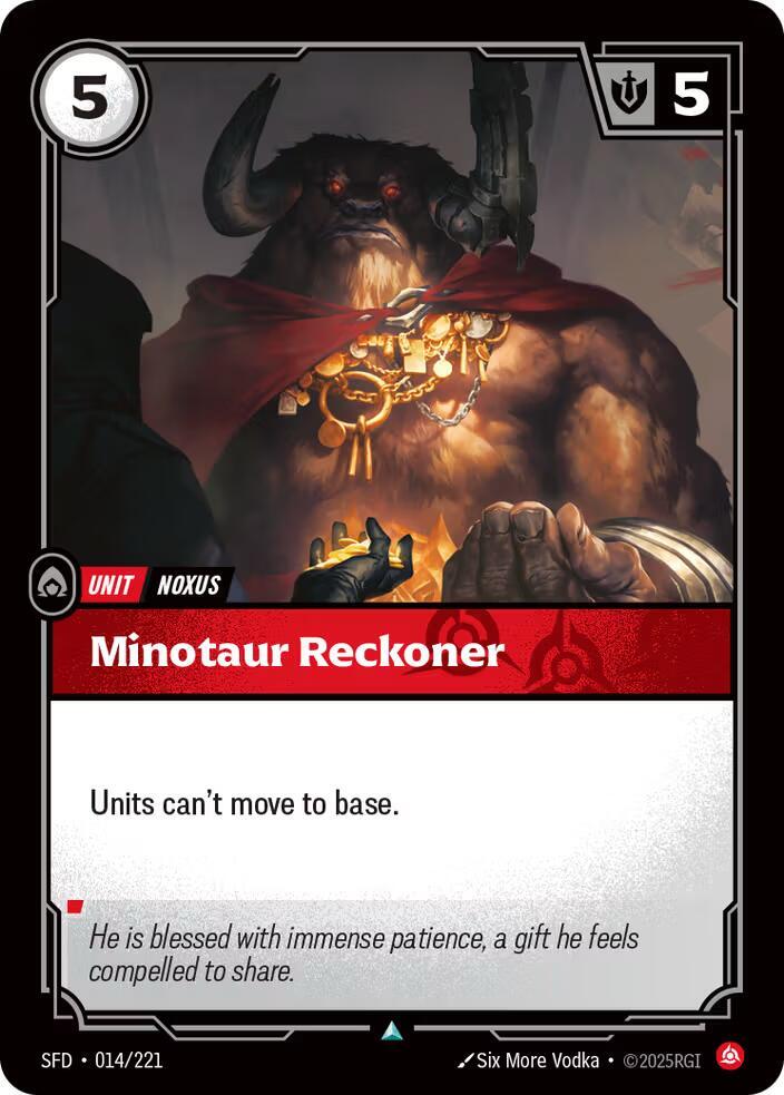 Minotaur Reckoner Rainbow Foil