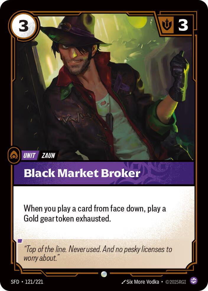 Black Market Broker Rainbow Foil