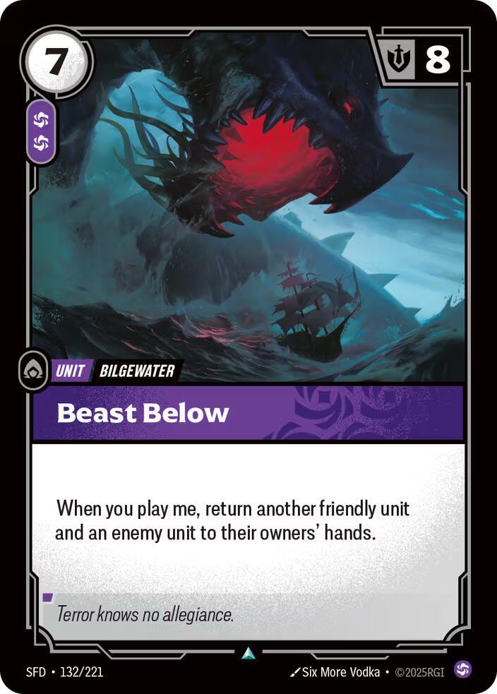 Beast Below Rainbow Foil